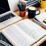 **

A well-lit Parisian student's desk, organized but with a touch of creative chaos. In the center, a partially completed Eisenhower Matrix on a notebook, filled with tasks related to design studies. Scattered around are design magazines, art supplies, and a steaming cup of coffee. The style is bright and airy, evoking a sense of focused productivity. "Parisian student desk, Eisenhower Matrix, design supplies, coffee, focused atmosphere, bright, organized chaos, appropriate content, safe for work, fully clothed, professional, perfect anatomy, natural proportions."

**