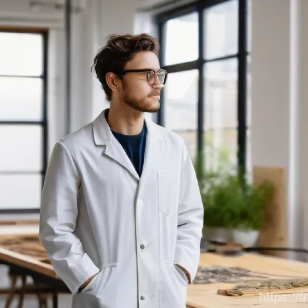 제품디자인 워크숍 및 세미나 참여 후기 - Eco-Conscious Designer in a Sustainable Materials Lab**

"A young, diverse product designer, wearing...