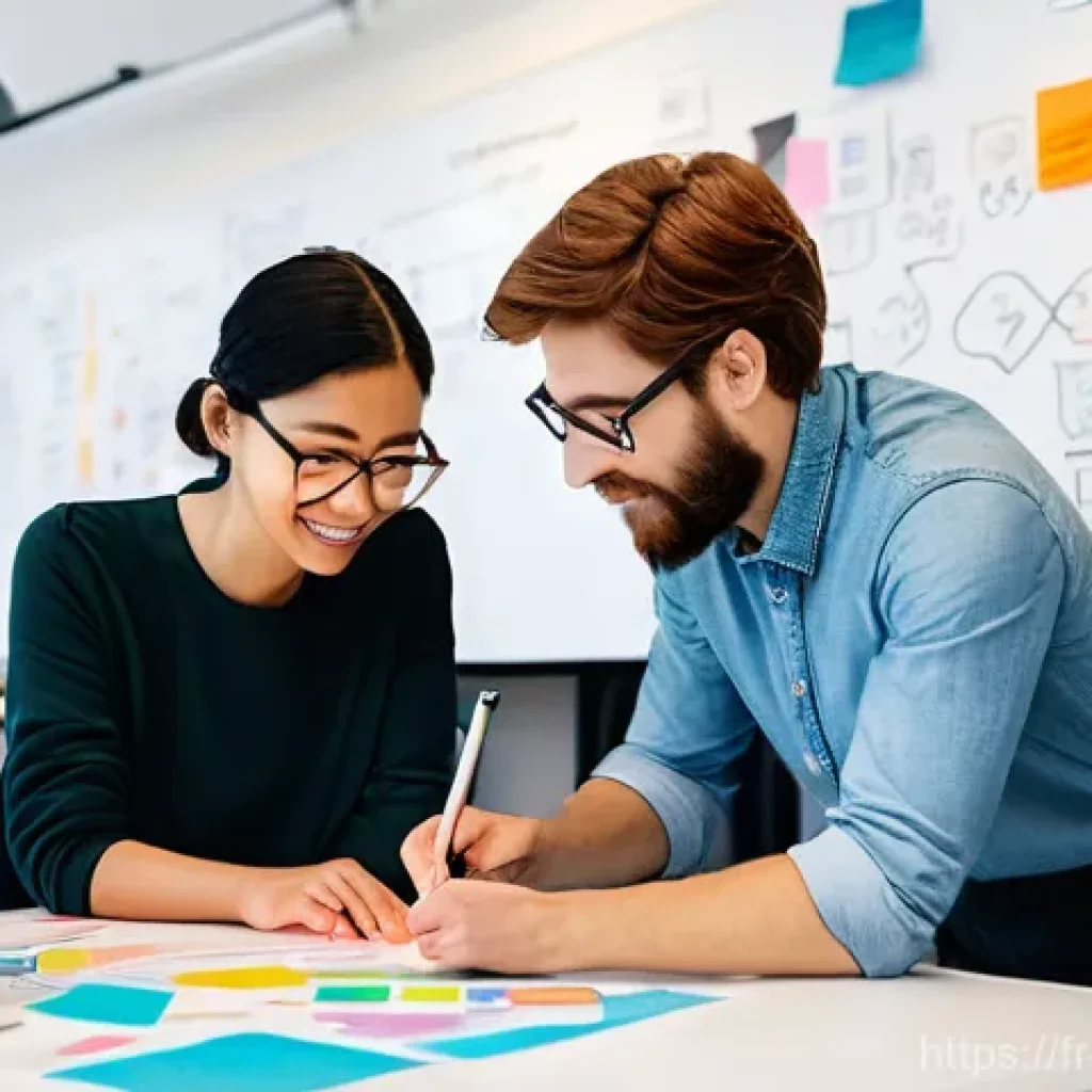 제품디자인 실기 과제 예시 - **Prompt 1: Collaborative Brainstorming and User-Centric Design**
"A diverse team of product des...