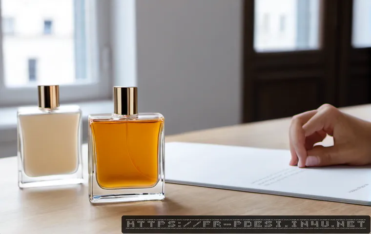 제품디자인과 브랜드 아이덴티티 설계의 관계 - Photorealistic French product design studio in Paris, elegant unbranded perfume bottle prototypes an...