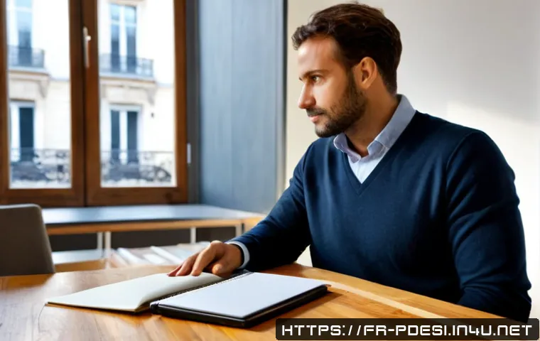 제품디자인 연봉협상 팁 - Photorealistic French product designer in a modern Paris design studio, confidently discussing salar...